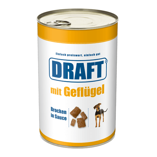 DRAFT Hund Gefluegel in Sauce