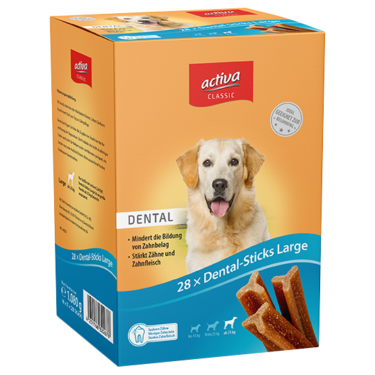 activa CLASSIC Snacks Hund Dental-Sticks Large