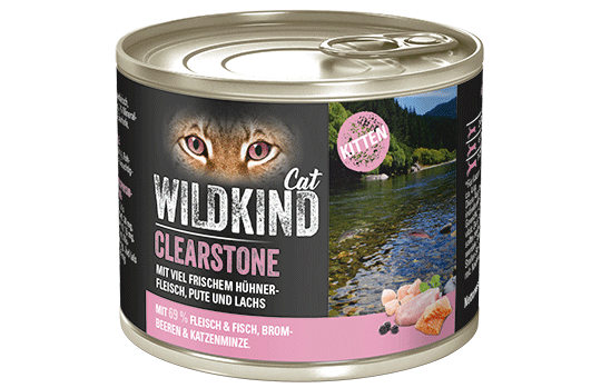 WILDKIND Cat Clearstone Kitten Huhn, Pute und Lachs
