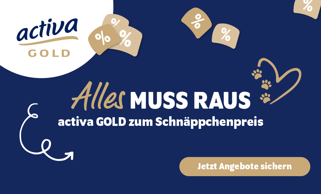 Alles muss raus: activa GOLD zum Schnäppchenpreis