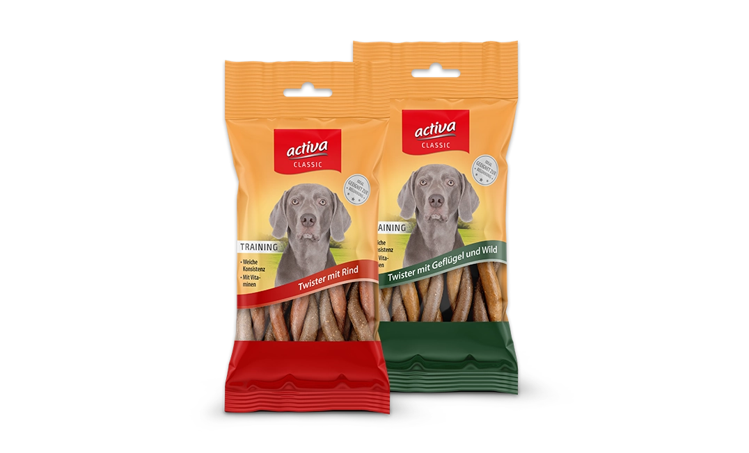 Neuheiten: activa CLASSIC Twister in den Sorten Rind und Geflügel