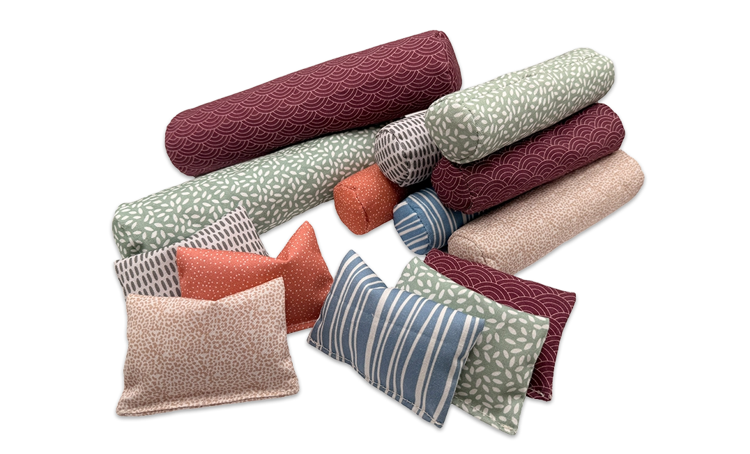 NATURplus Baldrianspielkissen in neuem Look mit frischen Farben und neuen Formen