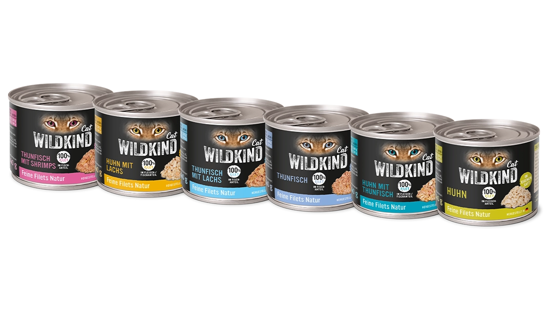 Neuheit bei DAS FUTTERHAUS: WILDKIND Feine Filets Natur in verschiedenen Sorten