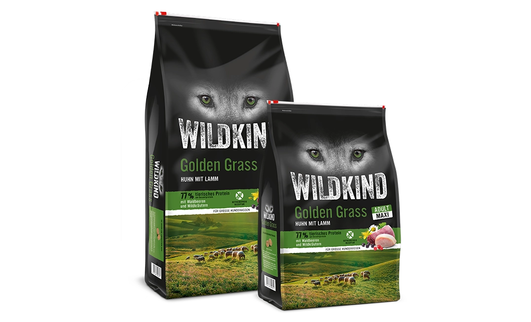 Neuheiten bei DAS FUTTERHAUS: WILDKIND Trockenfutter Maxi in 4kg und 12kg