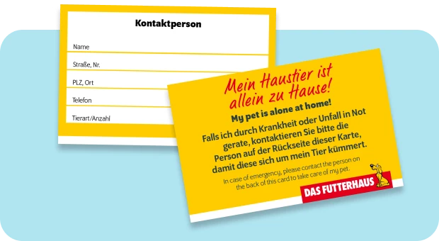Die Notfallkarte für den Fall der Felle